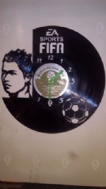Fifa Ronaldo Vinyl Record Clock