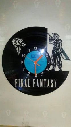 Final Fantasy Vinyl Record Clock