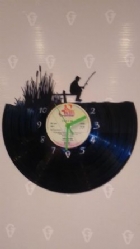Fishing Vinyl Record Clock