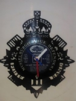 Flute Band Badge Themed Record Clock