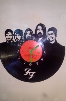 Foo Fighters Vinyl Record Clock