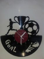 Football Themed Clock Vinyl Record Clock