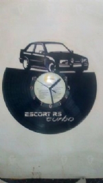 Ford Escort Turbo Vinyl Record Clock