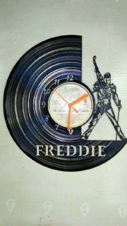 Freddie Mercury Side Vinyl Record Clock