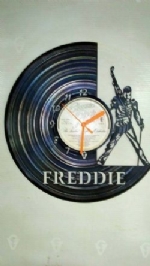 Freddie Mercury Side Vinyl Record Clock