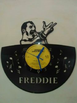 Freddie Mercury Top Notes Vinyl Record Clock