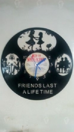 Friends Forever Themed Vinyl Record Clock