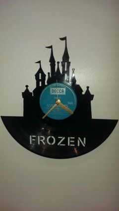 Frozen Castle Themed Vinyl Clock