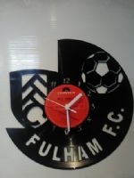 Fulham FC Football Vinyl Record Clock