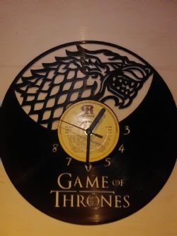 Game Of Thrones Vinyl Record Clock