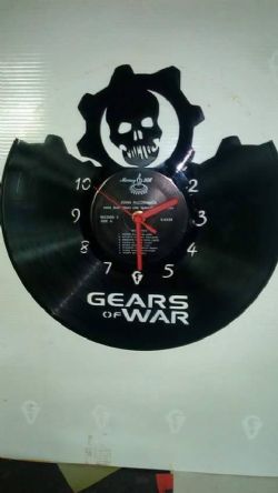 Gears of War Vinyl Record Clock