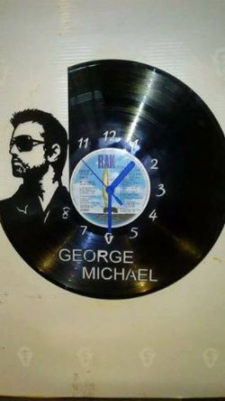 George Michael Vinyl Record Clock