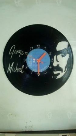 George Michael Face Vinyl Record Clock