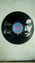 George Michael Face Vinyl Record Clock