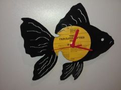Goldfish Vinyl Record Clock