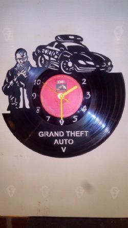 Grand Theft Auto Vinyl Record Clock