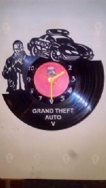 Grand Theft Auto Vinyl Record Clock