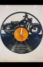 Harley Davidson Motorbike New Themed Record Clock