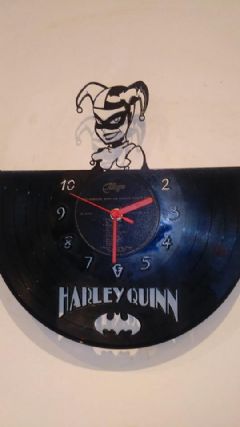 Harley Quinn Vinyl Record Clock