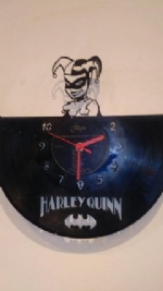Harley Quinn Vinyl Record Clock