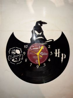 Harry Potter Sorting Hat Vinyl Record Clock