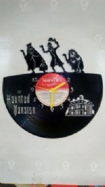 Haunted Mansion Vinyl Record Clock