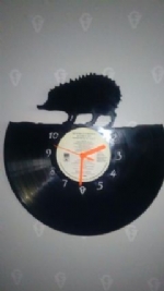 Hedgehog Vinyl Record Clock