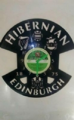 Hibernian Edinburgh FC Badge Themed Record Clock