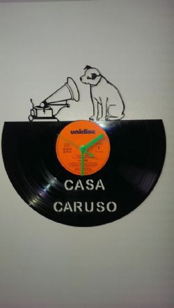 HMV His Masters Voice Vinyl Record Clock