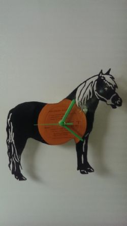 Horse Full Vinyl Record Clock