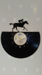 Horse Racing Vinyl Record Clock