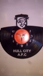 Hull City Vinyl Record Clock