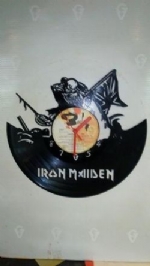 Iron Maiden Eddie Theme Vinyl Record Clock