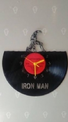 Iron Man Superhero Vinyl Record Clock