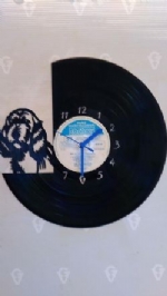 Italian Spinone Face Themed Vinyl Record Clock