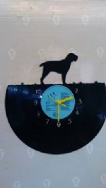 Italian Spinone Themed Vinyl Record Clock