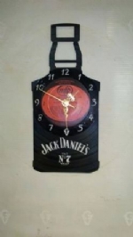 Jack Daniels Vinyl Record Clock