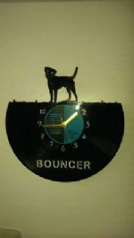 Jack Russell Dog Vinyl Record Clock