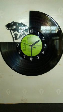 Jack Russel Portrait Vinyl Record Clock