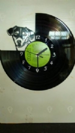 Jack Russel Portrait Vinyl Record Clock