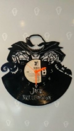 Nightmare Before Christmas Jack Skellington Vinyl Record Clock