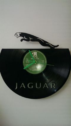 Jaguar Vinyl Record Clock