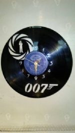 James Bond 007 Vinyl Record Clock