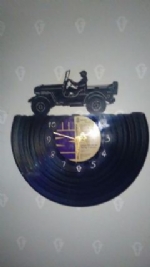 Jeep Car Vinyl Record Clock