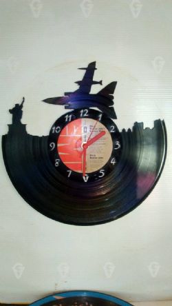 Tornado Jet vinyl Record Clock