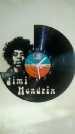 Jimi Hendrix New Vinyl Record Clock