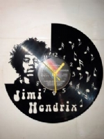 Jimi Hendrix New Notes Themed Vinyl Record Clock