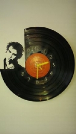 Johnny Rotten Vinyl Record Clock
