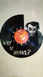 Joker Vinyl Record Clock