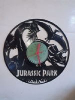 Jurassic Park Dinosaurs Vinyl Record Clock